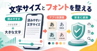 iPhoneの文字サイズとフォントを読みやすく整える要点
