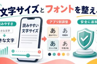 iPhoneの文字サイズとフォントを読みやすく整える要点