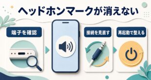 iPhoneのヘッドホンマークが消えない時に確認する流れ