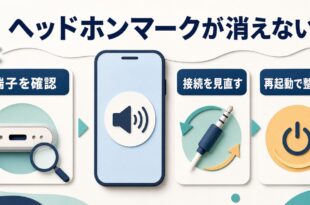 iPhoneのヘッドホンマークが消えない時に確認する流れ