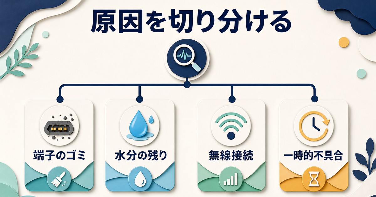 ヘッドホンマークが消えない原因の切り分け