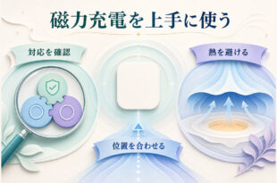 磁力充電の対応条件を確認し、正しい位置に置き、熱を避けて安全に使う総合ガイド
