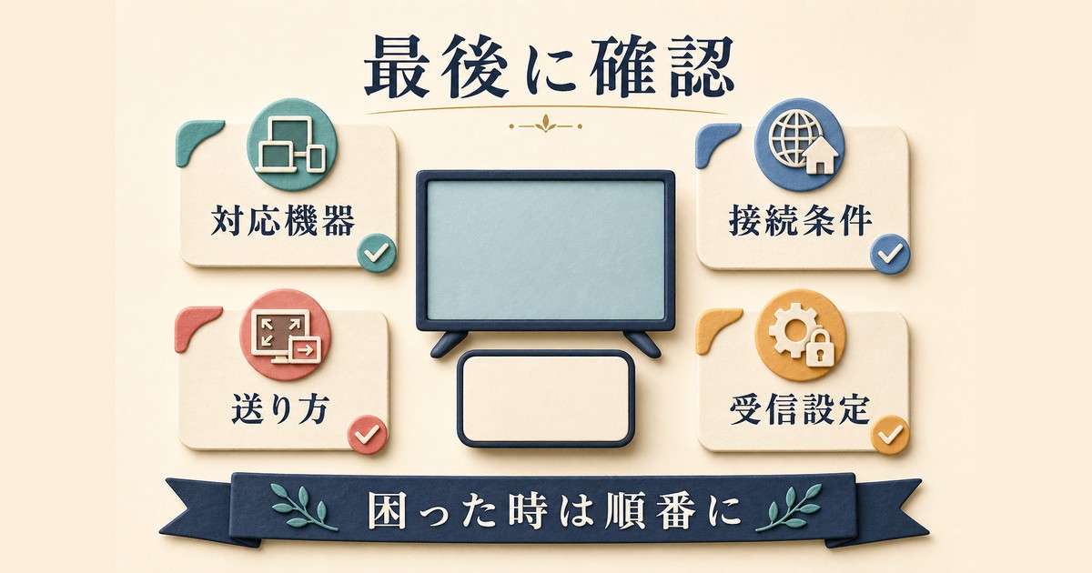 AirPlayの対応機器接続条件送り方受信設定を最後に確認するまとめ図解