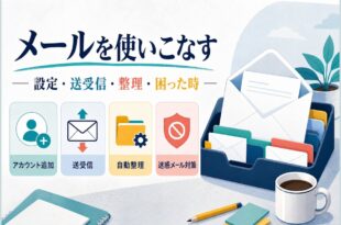 メールアプリの設定・送受信・整理・トラブル対処をまとめた図解