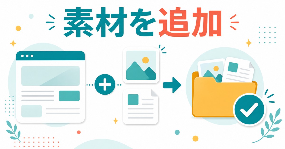 ページや画像をコレクションに追加する流れの図解