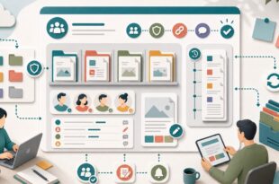 SharePointでチームサイトとファイル共有を活用する方法の図解