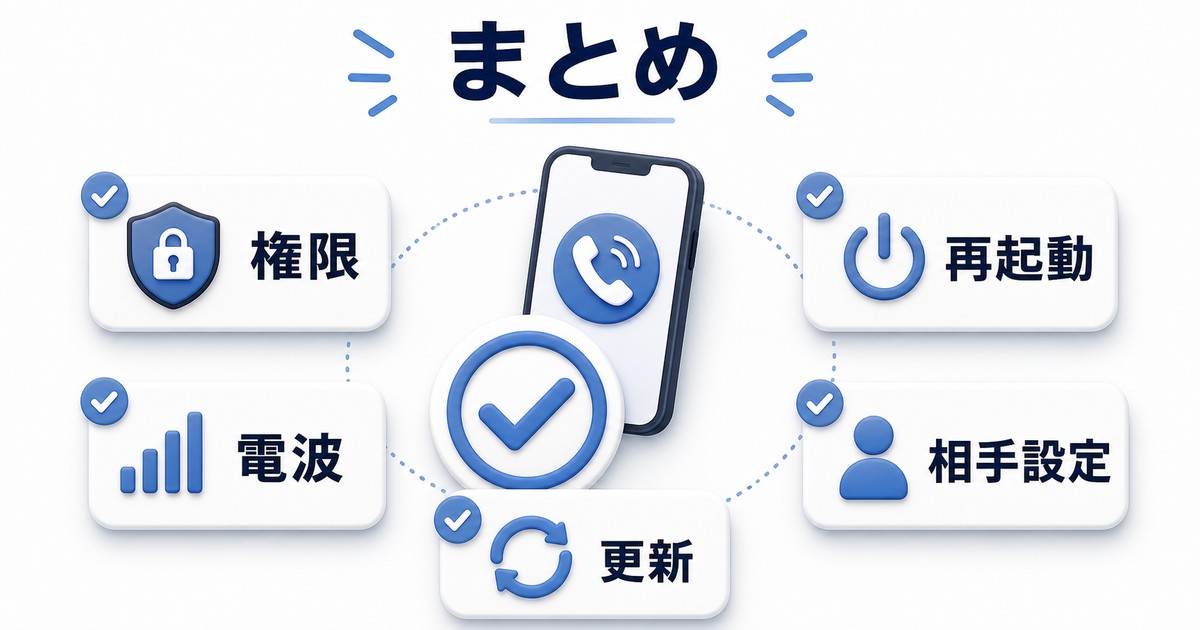 LINE電話がつながらない時は権限と電波と更新と再起動と相手設定を確認するまとめ図解