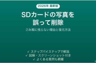 SDカードの写真を誤って削除してしまった時の復元方法