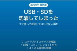 USBメモリ・SDカードを洗濯してしまった時の対処法