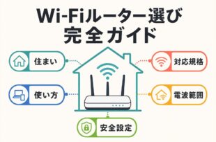 住まいと使い方に合うWi-Fiルーターの選び方をまとめた図解