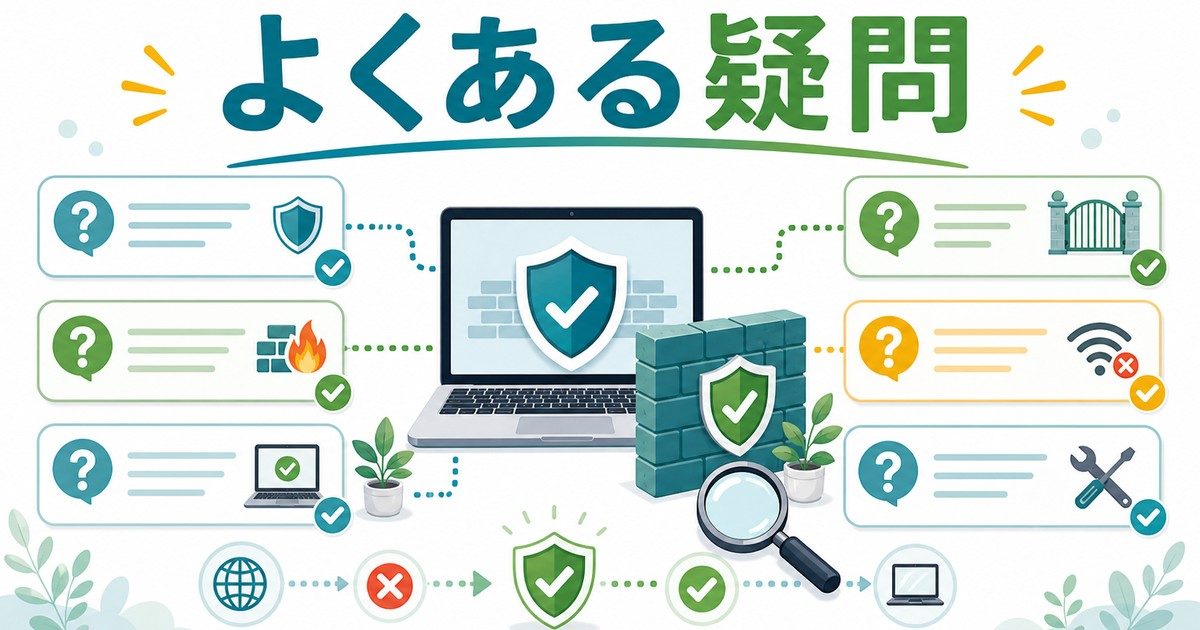 ファイアウォール設定のよくある疑問をまとめた図解