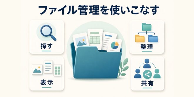 Windowsエクスプローラーでファイルを探す整理する表示する共有する方法の図解