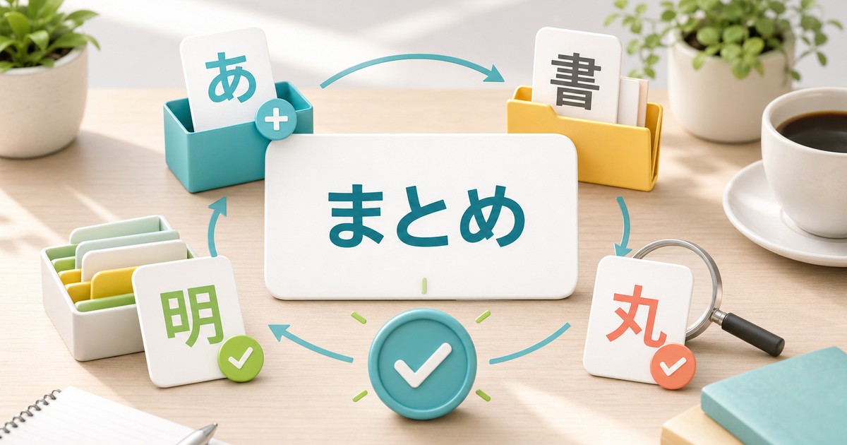 フォント追加と整理の要点をまとめた図解