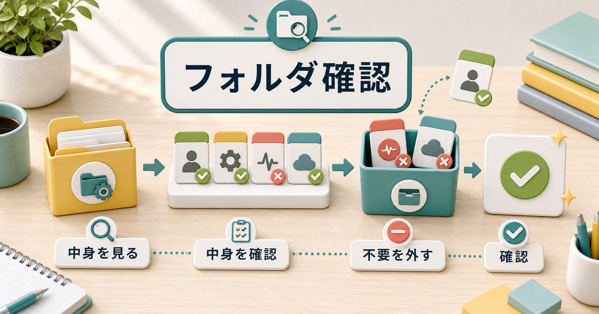 スタートアップフォルダの中身を確認して整理する図解