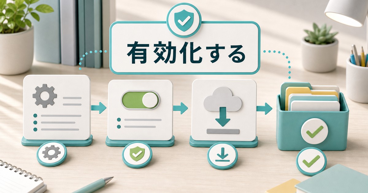 仮想環境を有効化して確認する流れの図解
