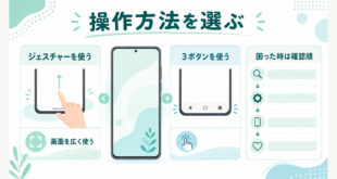 Androidのナビゲーションバー設定、ジェスチャー、3ボタン切り替えを整理したアイキャッチ画像