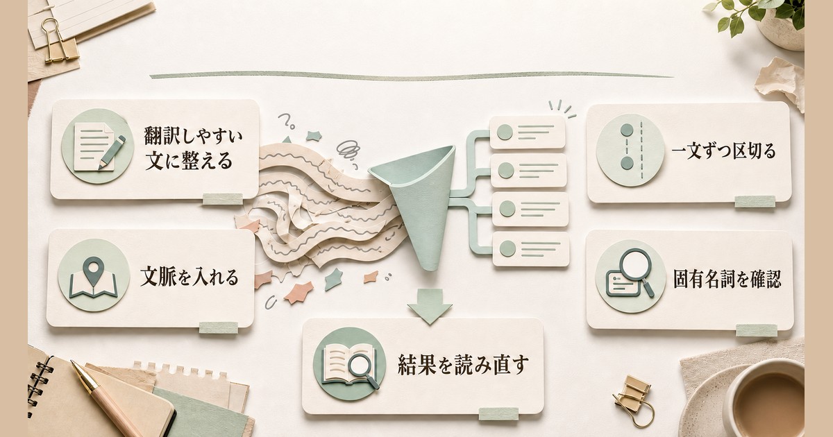 Google翻訳の精度を上げる文章の整え方と確認ポイント