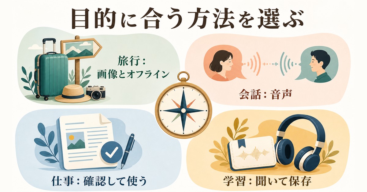 旅行・会話・仕事・学習でGoogle翻訳を使い分ける方法