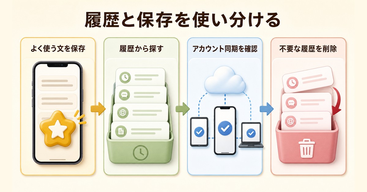 Google翻訳アプリの履歴と保存フレーズを管理する方法