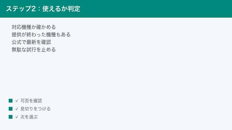 機種によってYouTubeが使えるかどうかが変わることを示した図