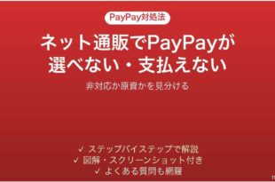 ネット通販やアプリでPayPayが選べない・支払えない時の対処法