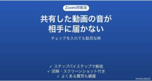 Zoomで画面共有した動画の音声が相手に聞こえない時の対処法