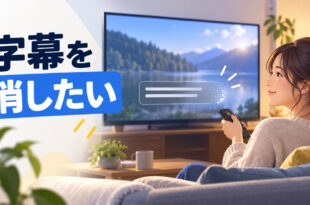 字幕を消したい時に設定を見直す図解