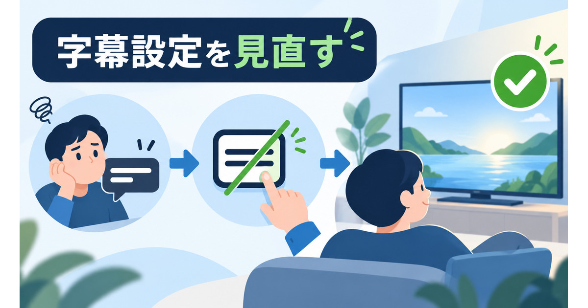 字幕設定を見直すまとめ図解