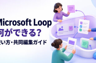 Microsoft Loopでできることと共同編集の使い方を示すアイキャッチ