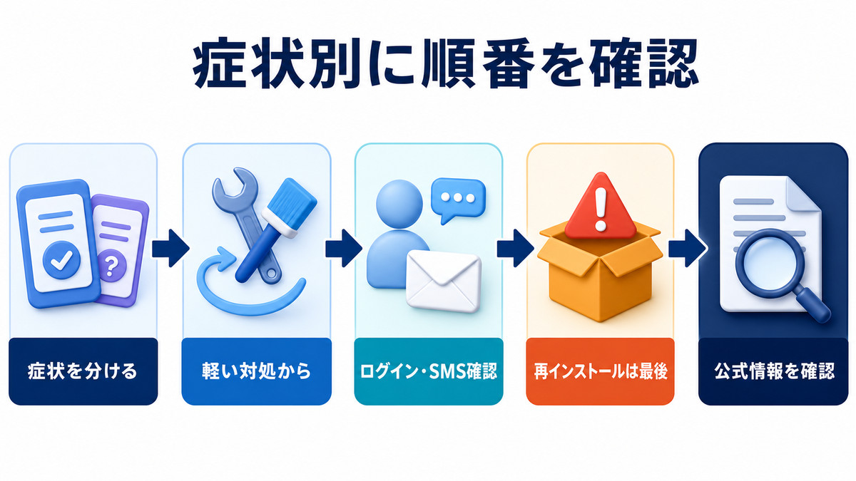 楽天ペイが開かない時に症状別で確認する最終手順